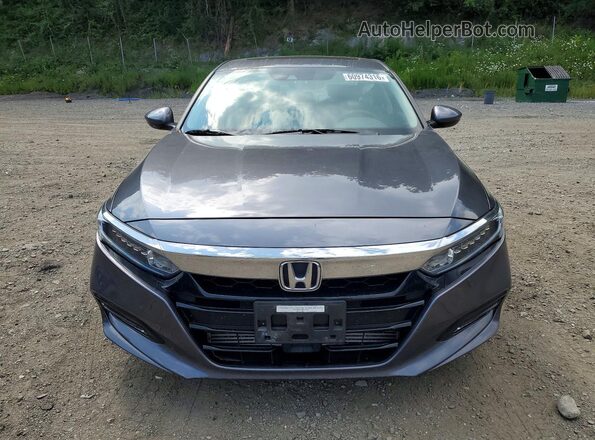 1HGCV1F5XJA154929 2018 HONDA ACCORD Gray წინა ხედი