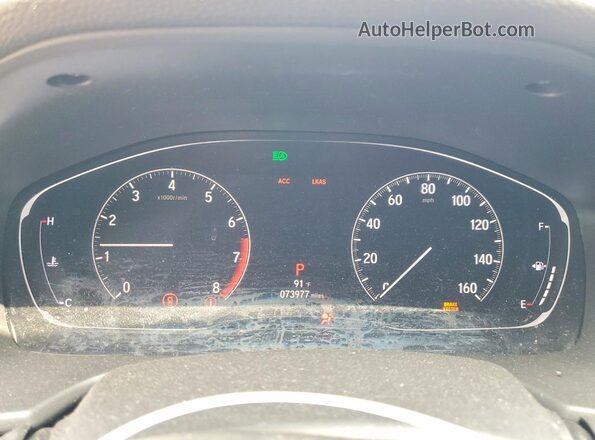 1HGCV1F5XJA154929 2018 HONDA ACCORD Gray ხელსაწყოთა პანელის ხედი