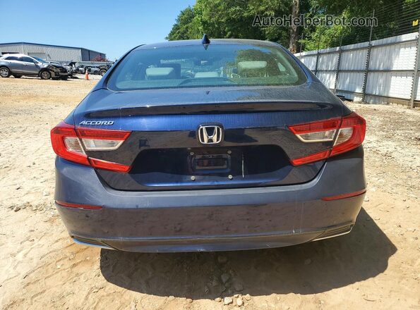 1HGCV1F64JA010219 2018 HONDA ACCORD Blue Vista trasera