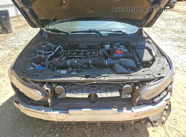 1HGCV1F64JA010219 2018 HONDA ACCORD Blue Vista interior trasera