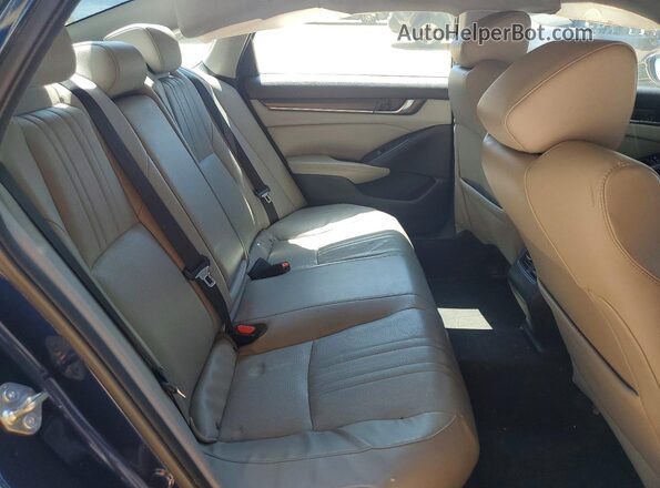 1HGCV1F64JA010219 2018 HONDA ACCORD Blue Vista de los asientos traseros