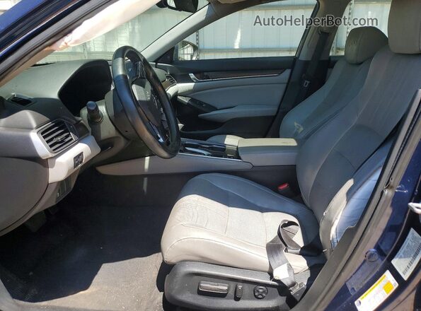 1HGCV1F64JA010219 2018 HONDA ACCORD Blue Vista interior delantera