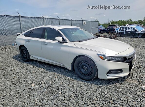 1HGCV1F90KA805814 2019 HONDA ACCORD White წინა მარჯვენა