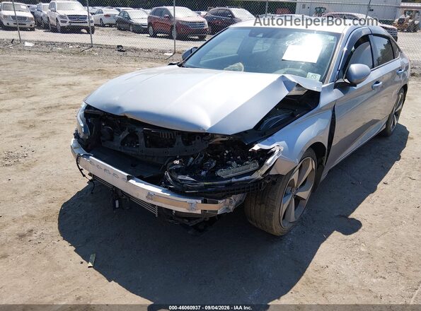 1HGCV1F91JA072428 2018 HONDA ACCORD Gray წინა ხედი