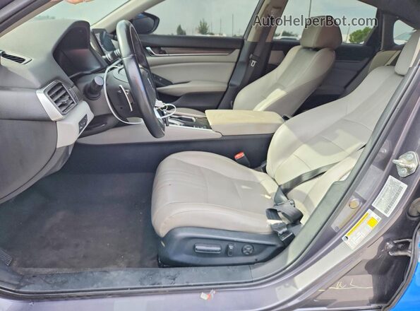 1HGCV1F92JA003022 2018 HONDA ACCORD Blue Vista interior delantera