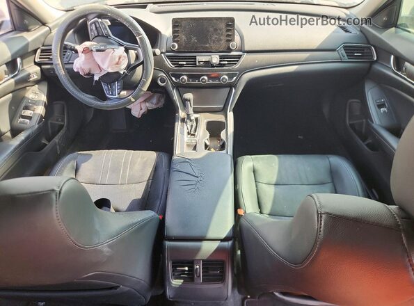 1HGCV1F93JA076786 2018 HONDA ACCORD Gray Вид панелі приладів