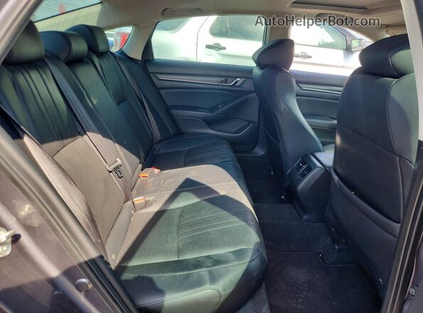 1HGCV1F93JA076786 2018 HONDA ACCORD Gray Вид задніх сидінь