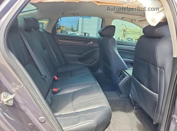 1HGCV1F93JA105784 2018 HONDA ACCORD Charcoal Widok tylnych siedzeń