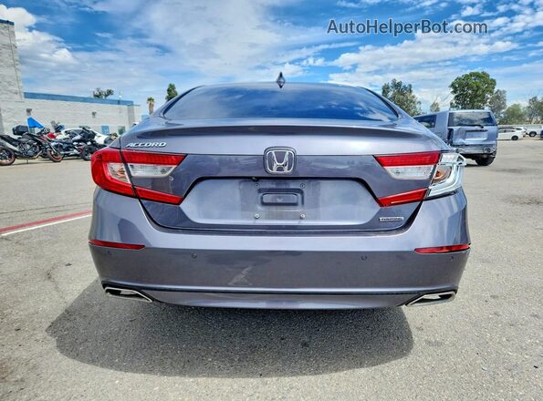1HGCV1F93JA105784 2018 HONDA ACCORD Charcoal Widok z tyłu