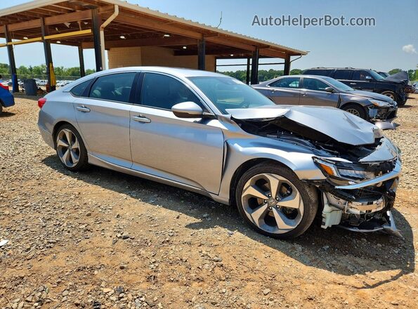 1HGCV1F99JA142368 2018 HONDA ACCORD Серебряный Передняя правая четверть