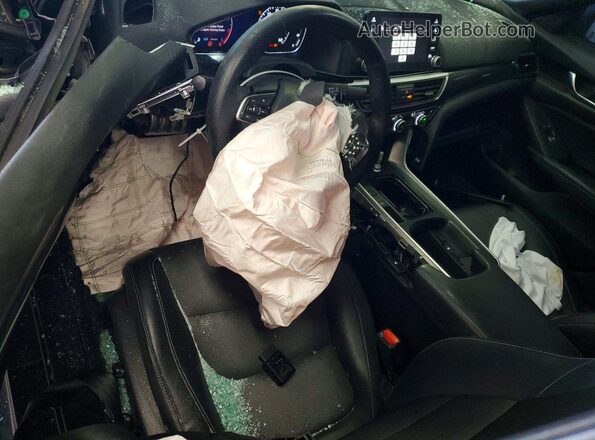 1HGCV2E35JA003339 2018 HONDA ACCORD Серебряный Вид панели приборов
