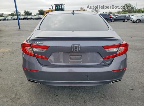 1HGCV2F30LA026173 2020 HONDA ACCORD Gray უკანა ხედი