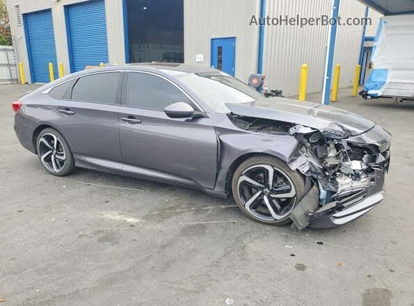 1HGCV2F30LA026173 2020 HONDA ACCORD Gray წინა მარჯვენა