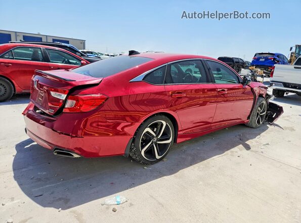 1HGCV2F30MA021850 2021 HONDA ACCORD Red Trasero derecho