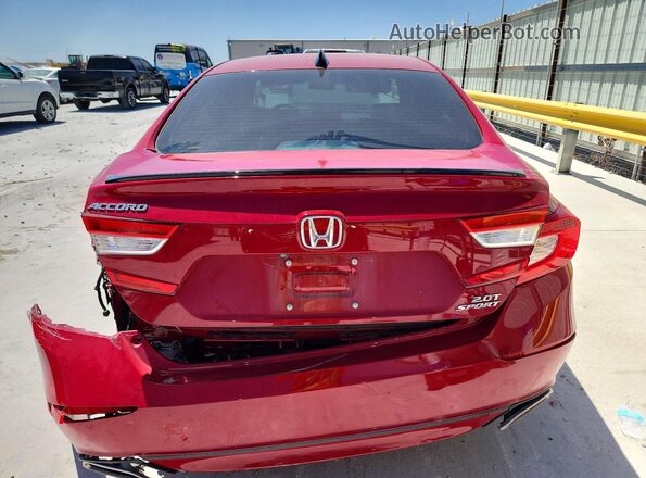 1HGCV2F30MA021850 2021 HONDA ACCORD Red Vista trasera