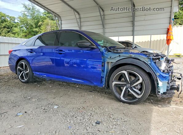 1HGCV2F30NA019730 2022 HONDA ACCORD Blue Przód prawy