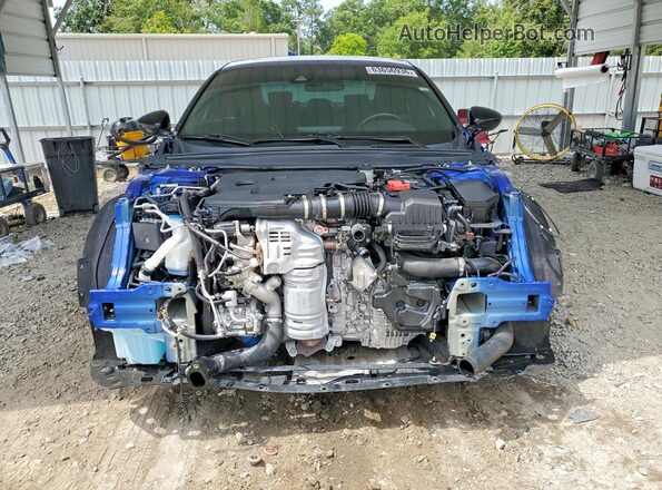 1HGCV2F30NA019730 2022 HONDA ACCORD Blue Widok z przodu