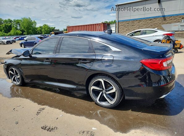 1HGCV2F31LA013173 2020 HONDA ACCORD Black უკანა მარცხენა