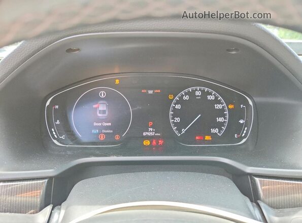 1HGCV2F31LA013173 2020 HONDA ACCORD Black ხელსაწყოთა პანელის ხედი