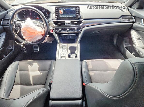 1HGCV2F31LA013173 2020 HONDA ACCORD Black წინა პანელის ხედი