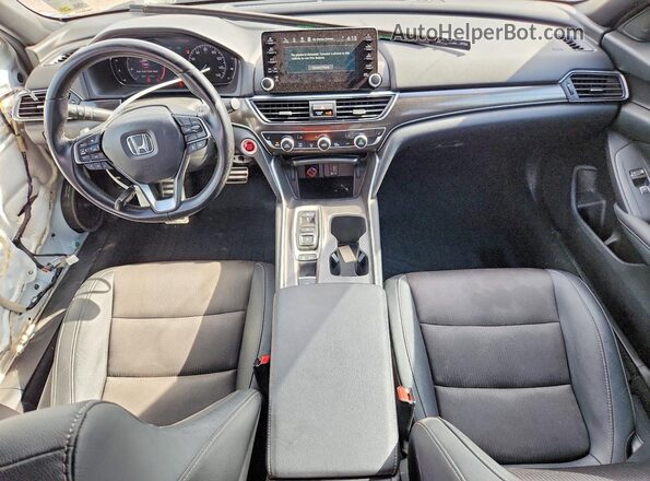 1HGCV2F31LA013609 2020 HONDA ACCORD Белый Вид панели приборов