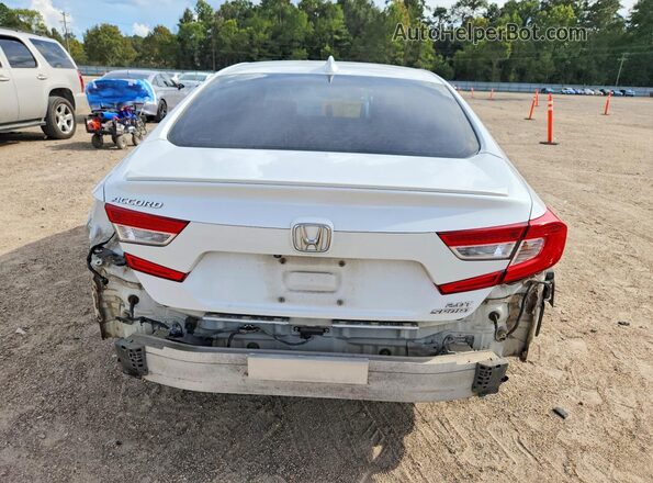 1HGCV2F31LA013609 2020 HONDA ACCORD Белый Вид сзади