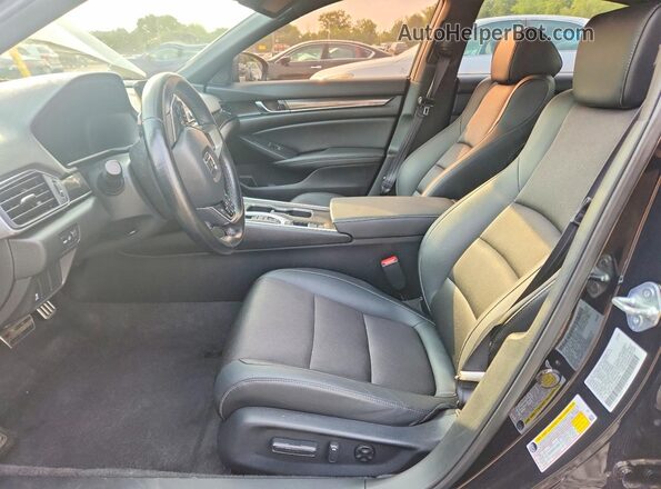 1HGCV2F31NA024595 2022 HONDA ACCORD Black Front interior view