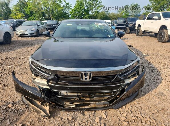 1HGCV2F31NA024595 2022 HONDA ACCORD Black Front view
