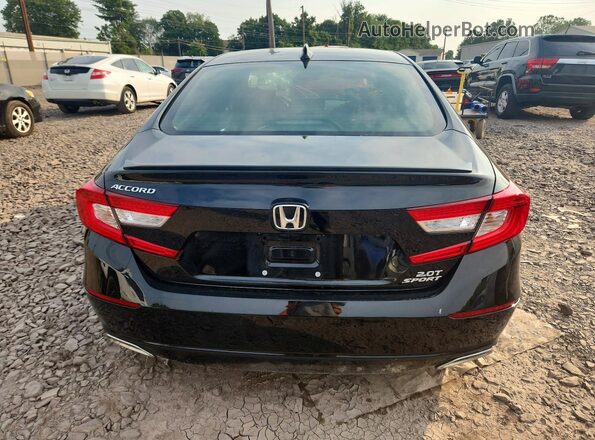 1HGCV2F31NA024595 2022 HONDA ACCORD Black Rear view