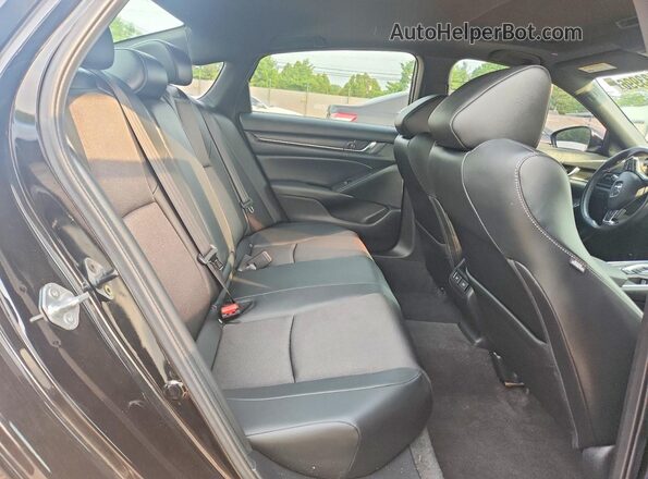 1HGCV2F31NA024595 2022 HONDA ACCORD Black Rear seats view