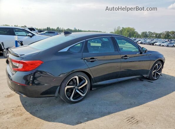 1HGCV2F32JA010747 2018 HONDA ACCORD Black Trasero derecho