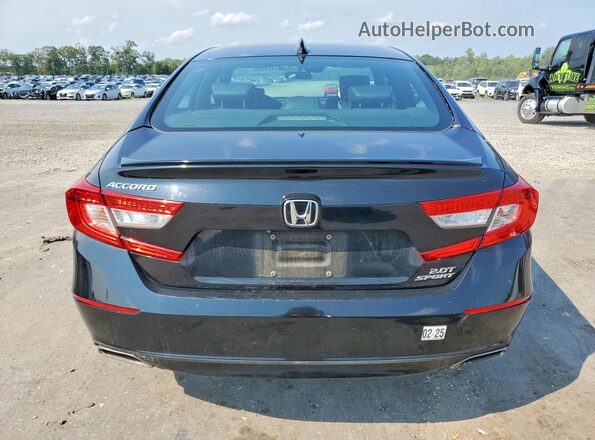 1HGCV2F32JA010747 2018 HONDA ACCORD Black Vista trasera