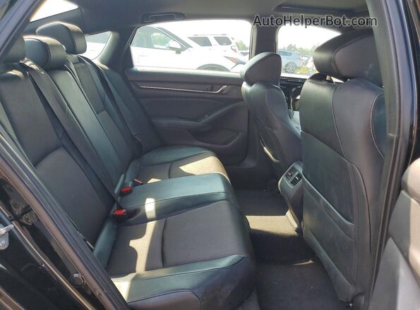 1HGCV2F32JA010747 2018 HONDA ACCORD Black Vista de los asientos traseros