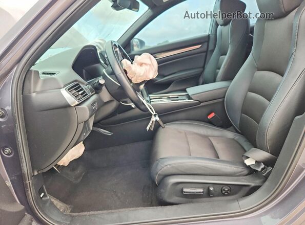 1HGCV2F32KA003282 2019 HONDA ACCORD Серый Вид салона спереди