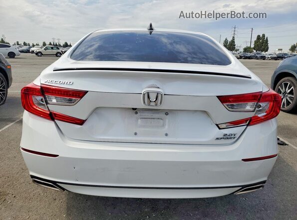 1HGCV2F32MA025835 2021 HONDA ACCORD White Вид ззаду