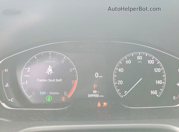 1HGCV2F32MA025835 2021 HONDA ACCORD White Вид щитка приладів