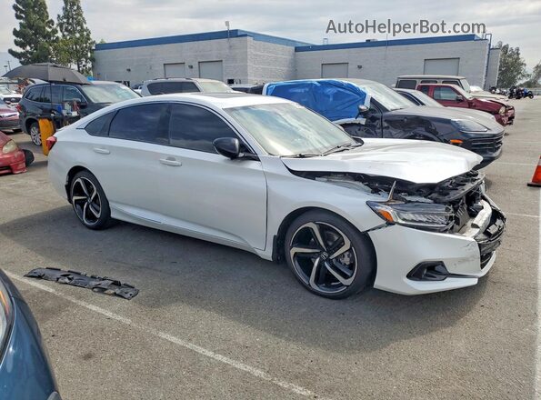 1HGCV2F32MA025835 2021 HONDA ACCORD White Передня права чверть