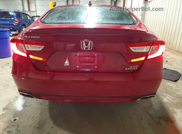 1HGCV2F33JA045328 2018 HONDA ACCORD Red Vista trasera