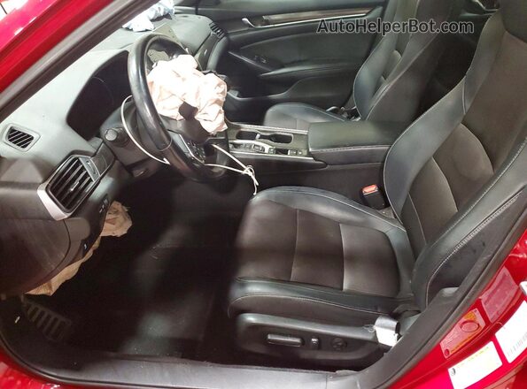 1HGCV2F33JA045328 2018 HONDA ACCORD Red Vista interior delantera