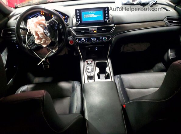 1HGCV2F33JA045328 2018 HONDA ACCORD Red Vista del salpicadero