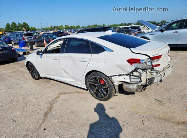 1HGCV2F33JA051405 2018 HONDA ACCORD White Trasero izquierdo