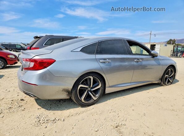 1HGCV2F33KA008474 2019 HONDA ACCORD Silver Задня права чверть