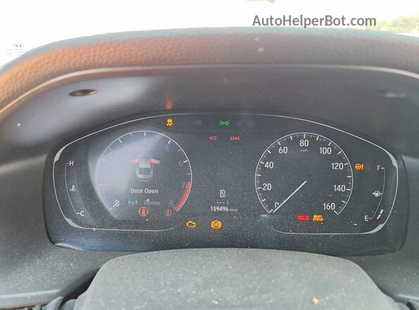 1HGCV2F33KA008474 2019 HONDA ACCORD Silver Вид щитка приладів