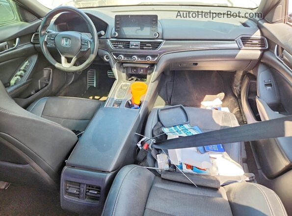 1HGCV2F33KA008474 2019 HONDA ACCORD Silver Вид панелі приладів