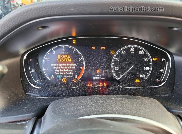 1HGCV2F34LA009408 2020 HONDA ACCORD Charcoal Սարքավորումների վահանակի տեսք