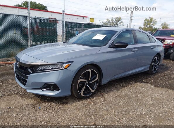 1HGCV2F34NA015633 2022 HONDA ACCORD Blue Front left
