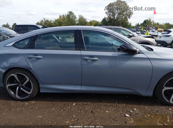 1HGCV2F34NA015633 2022 HONDA ACCORD Blue Rear interior view