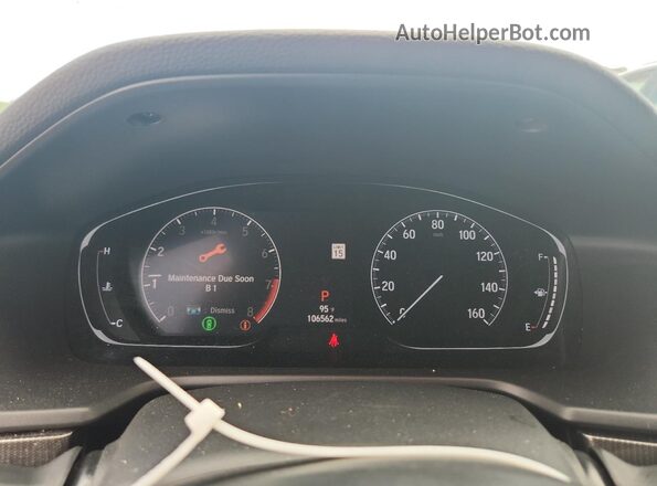 1HGCV2F35KA030573 2019 HONDA ACCORD Black Вид щитка приладів