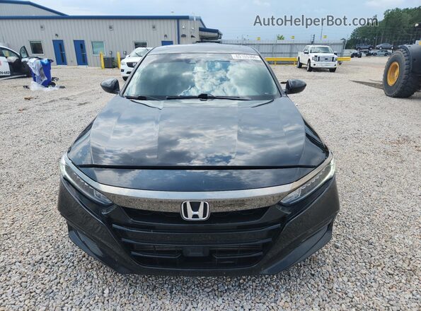 1HGCV2F35KA030573 2019 HONDA ACCORD Black Вид спереду