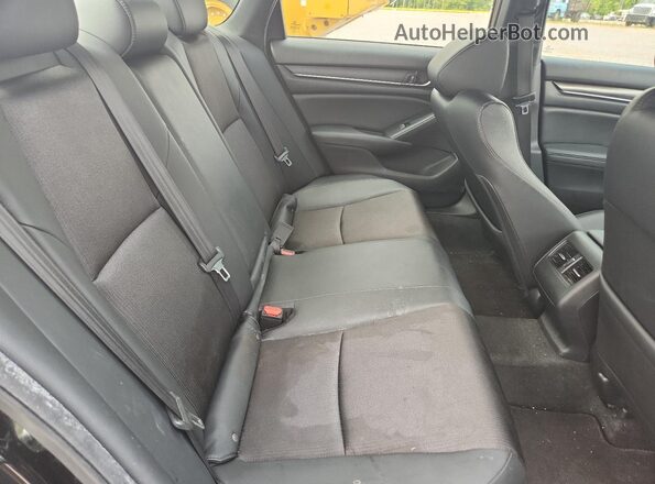 1HGCV2F35KA030573 2019 HONDA ACCORD Black Вид задніх сидінь